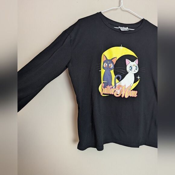 Sailor Moon Luna & Artemis Long Sleeve Tee – Size M - Picture 7 of 8